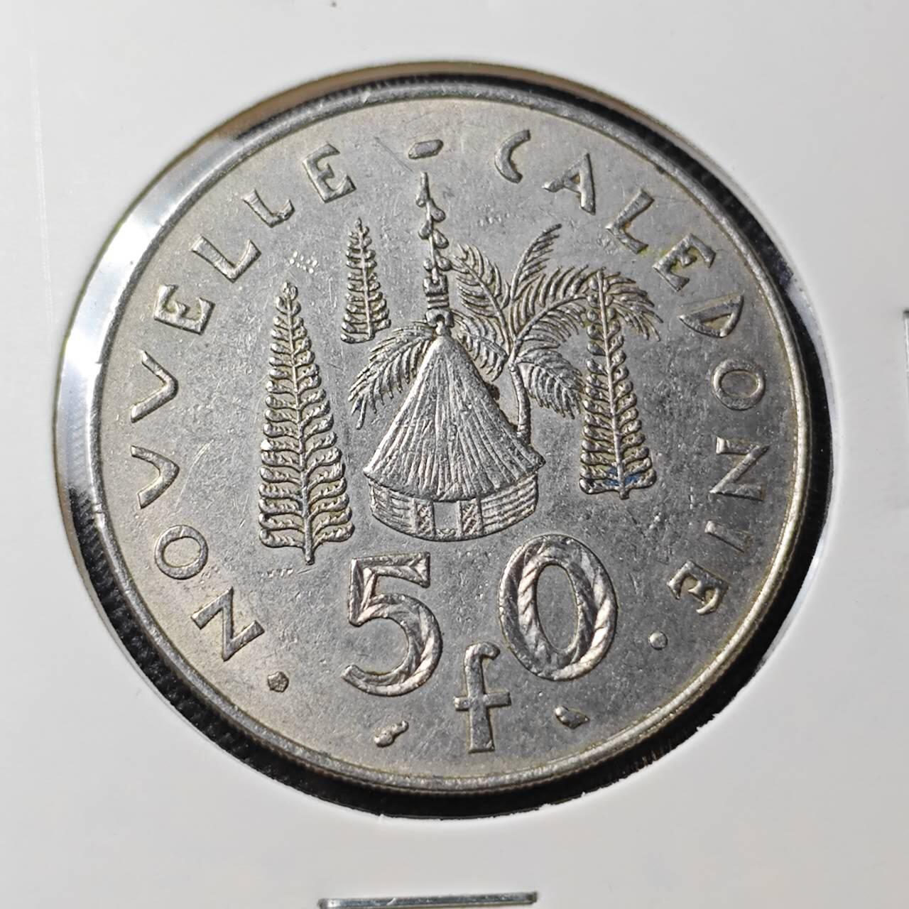 KK钱币收藏小铺 第382期  2月预留时间 周末发货 1967新喀里多尼亚50法郎