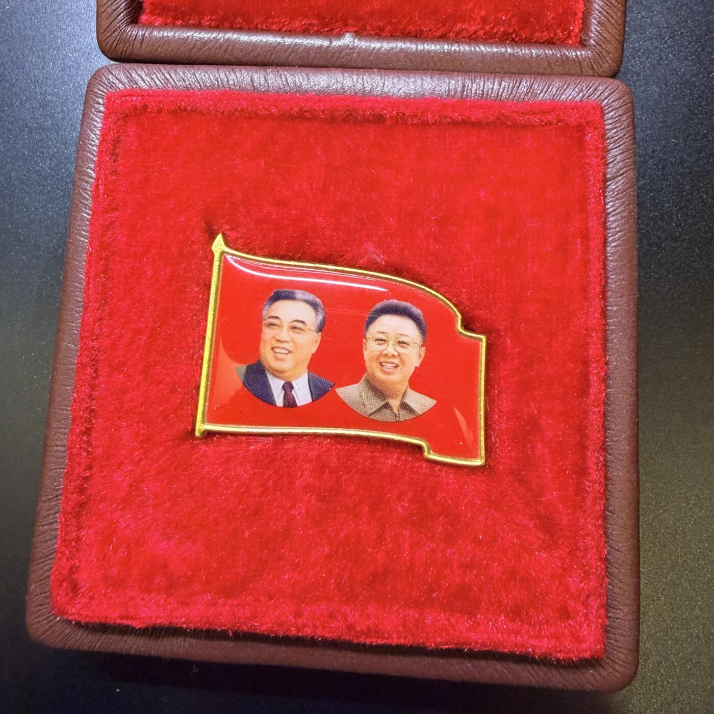 金日成 金正日 双人章带原盒