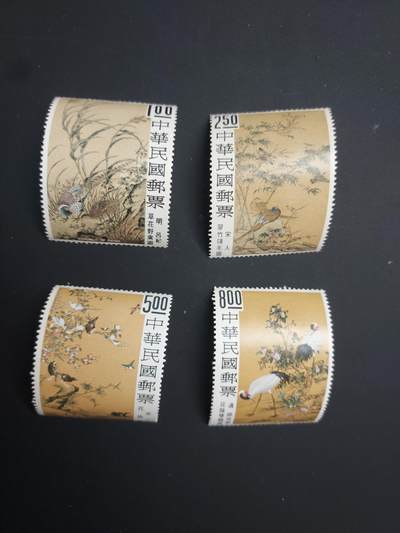 博彦收藏  TM 12月20日 8点 邮票专场 全场包邮 - 台湾省 古画新全 背贴 上品