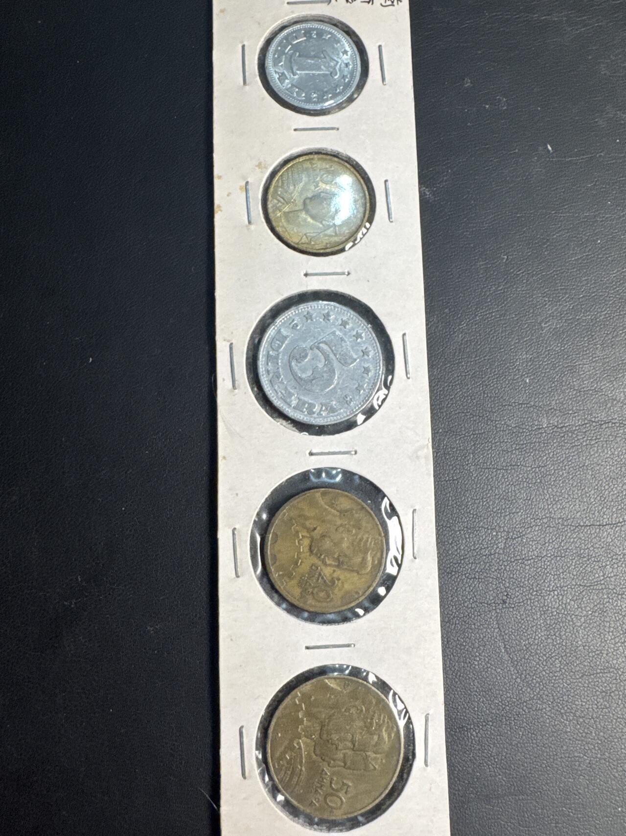 ❤️【币观天下】❤️ 第335期钱币拍卖- 2025.12.19周五晚上6点半场-长期征集拍品 南斯拉夫5枚套