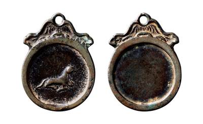 中贸圣佳2025年秋季拍卖会 争辉 中国历代古钱 - 明 铜质犬牌 57.4*4.3mm