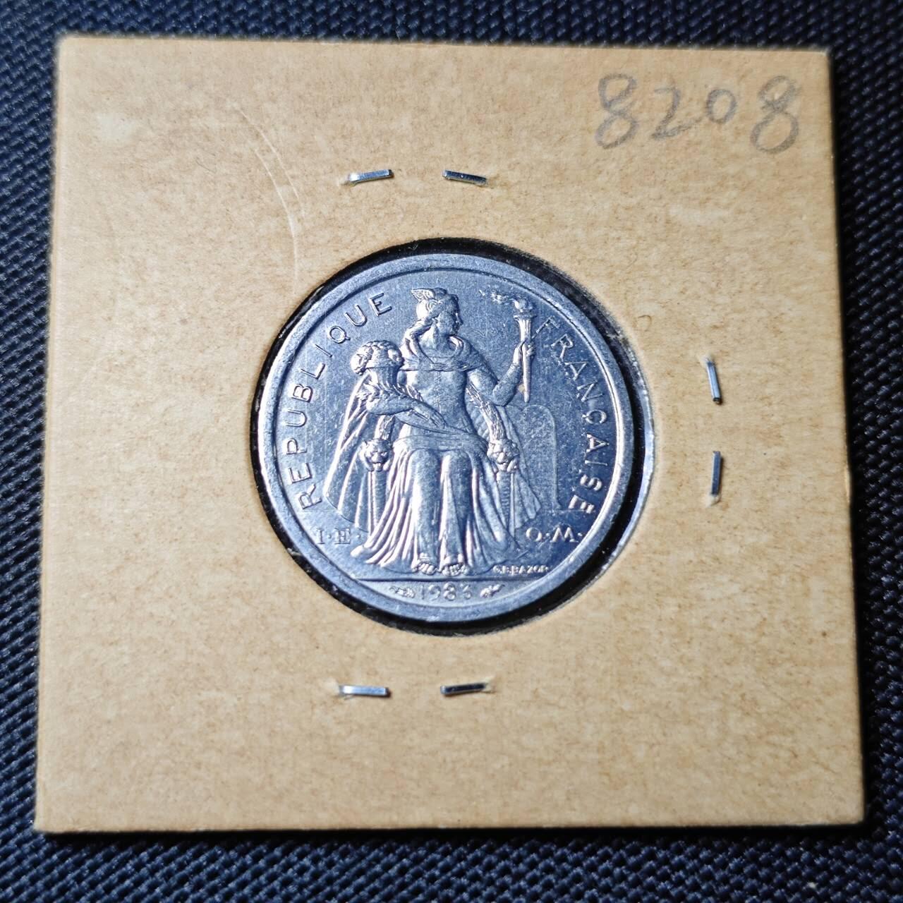 KK钱币收藏小铺 第382期  2月预留时间 周末发货  1983新喀里多尼亚1法郎