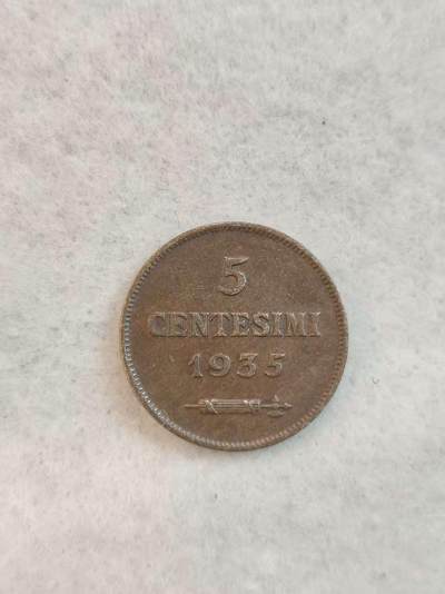 G&W世界散币，银币处理专场（第39场） - 圣马力诺1937年5分