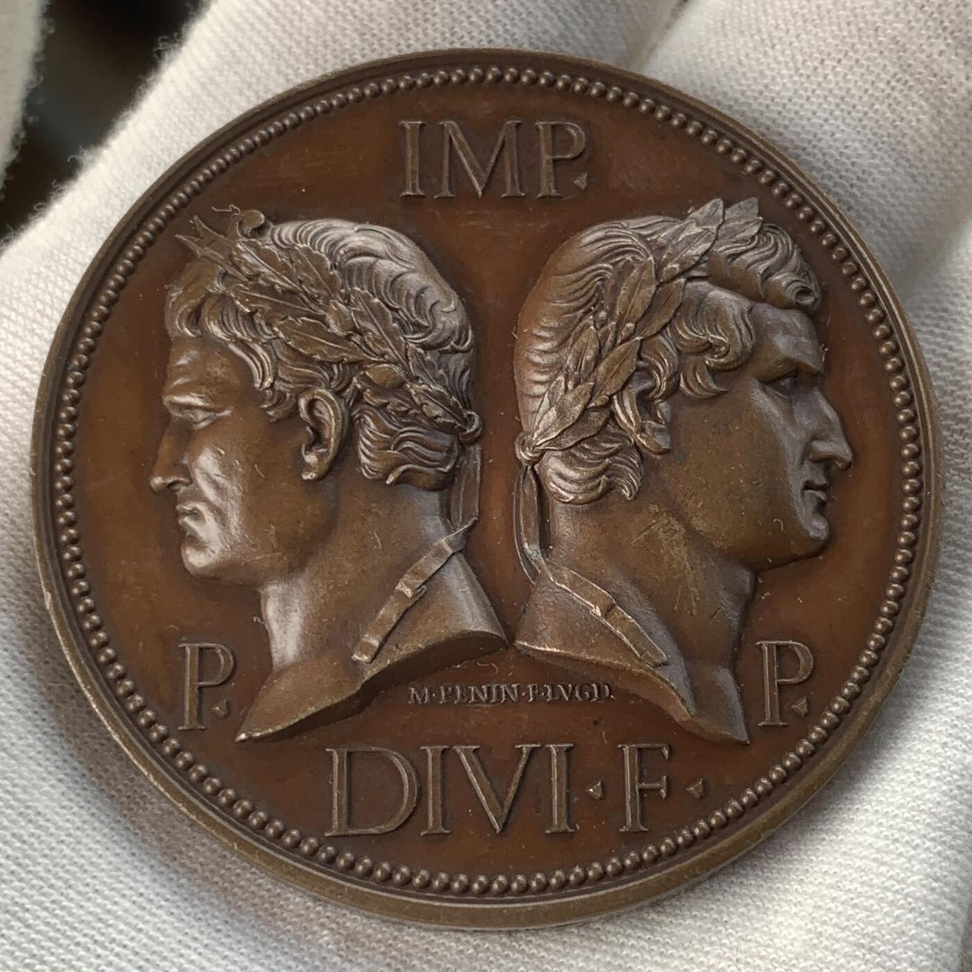 掌中浮雕-藏着的欧洲第046场 1844年法国第十二届科学大会纪念铜章，50mm