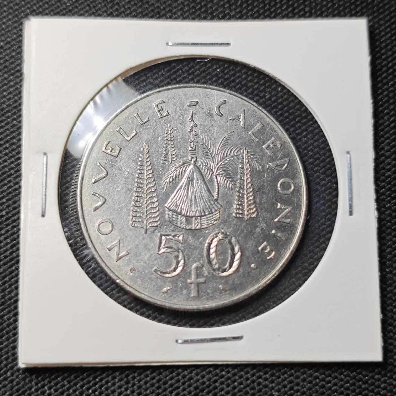 KK钱币收藏小铺 第382期  2月预留时间 周末发货 11972新喀里多尼亚50法郎