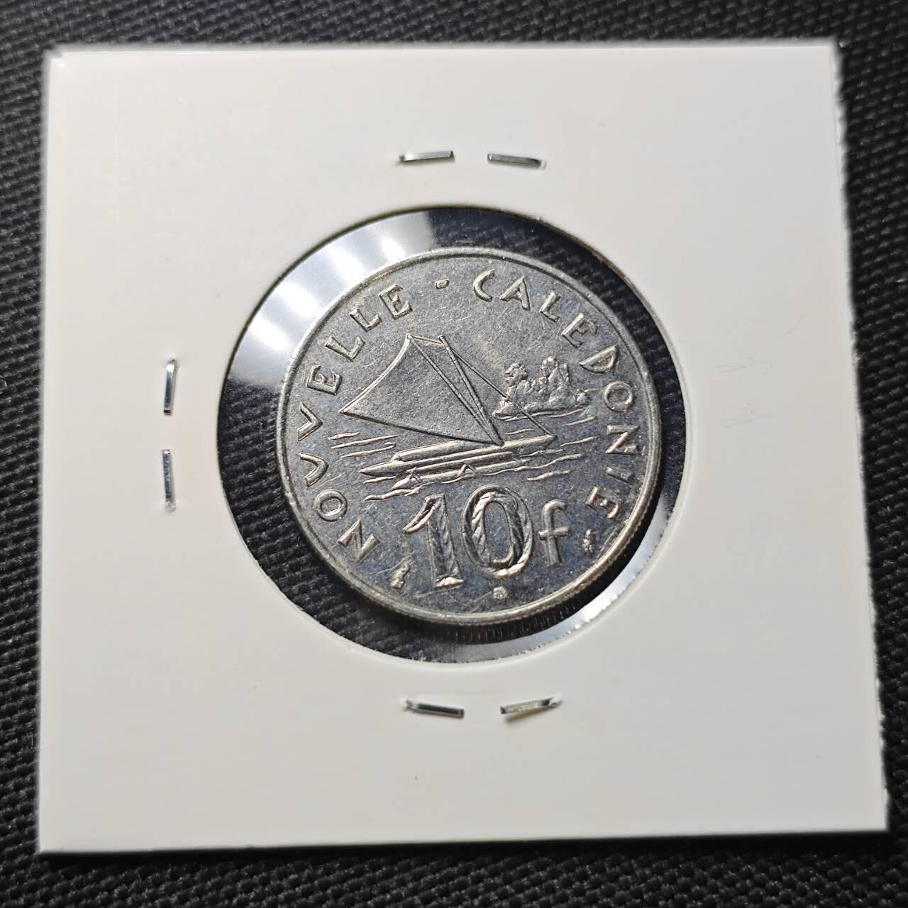 KK钱币收藏小铺 第382期  2月预留时间 周末发货  1989新喀里多尼亚10法郎