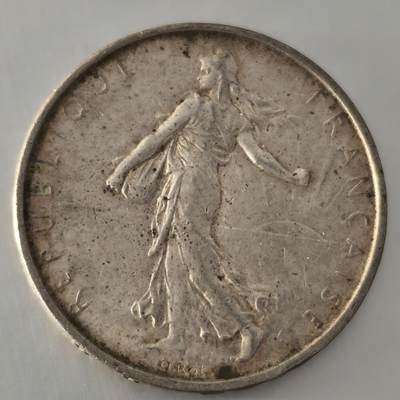 老蟹的宝藏🏴‍☠️ V - 法国1961年5法郎银币Silver (.835) Weight	12 g