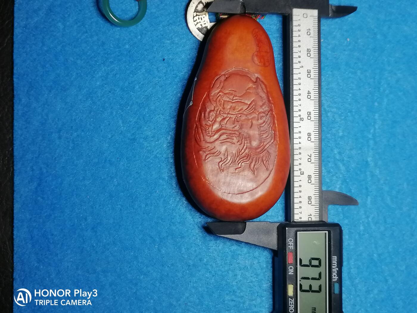 纯手工压花钟馗北斗龙葫芦把件