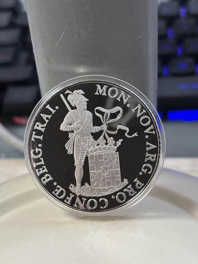 第185期拍卖 - 荷兰1993年1杜卡特精制银币 1816年杜卡特复刻 盒证全 28.25克873银