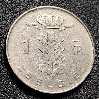 泉币菌-第148场-精品福利场 - 比利时1法郎镍币 女神21mm