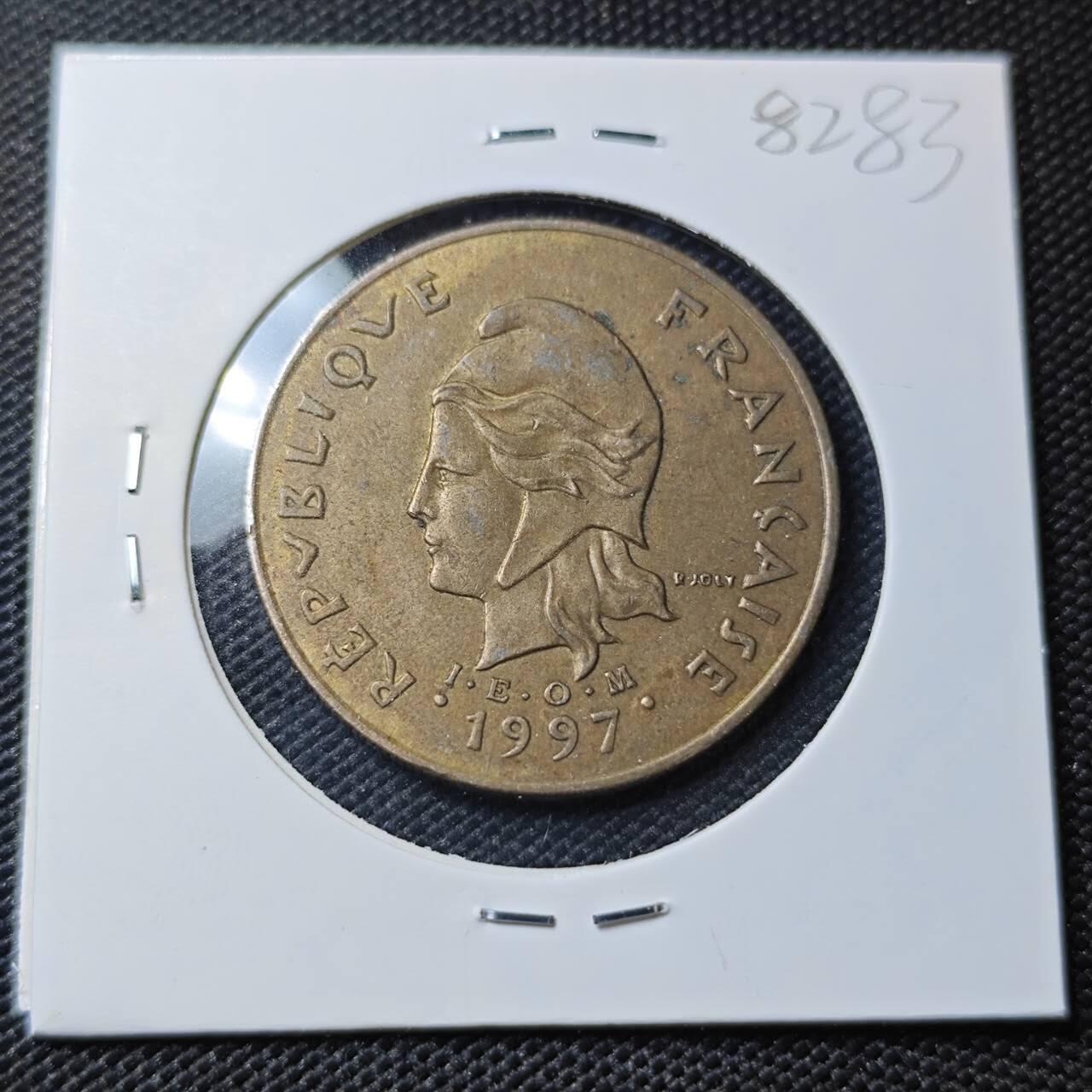 KK钱币收藏小铺 第382期  2月预留时间 周末发货   1997新喀里多尼亚100法郎