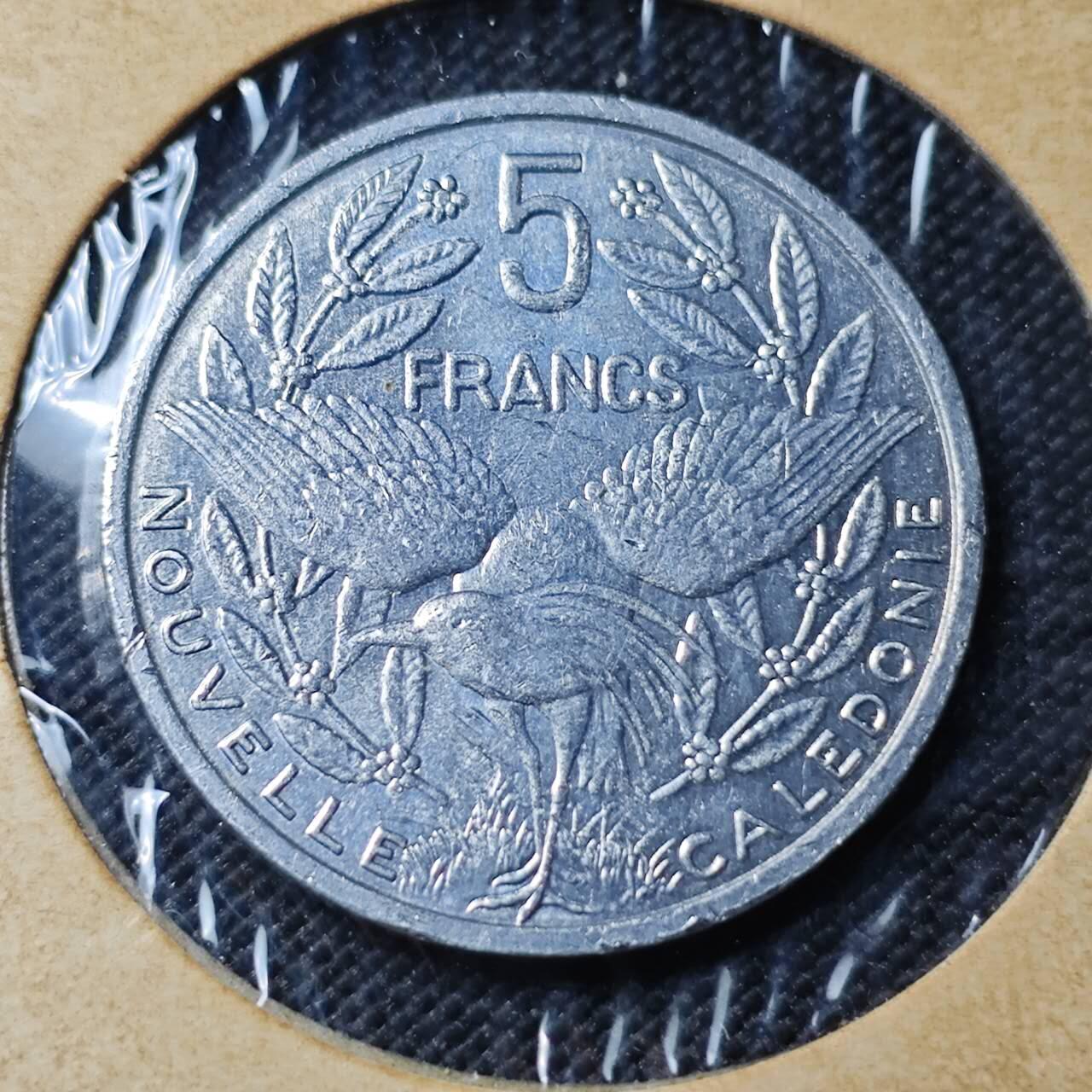 KK钱币收藏小铺 第382期  2月预留时间 周末发货  2010新喀里多尼亚5法郎