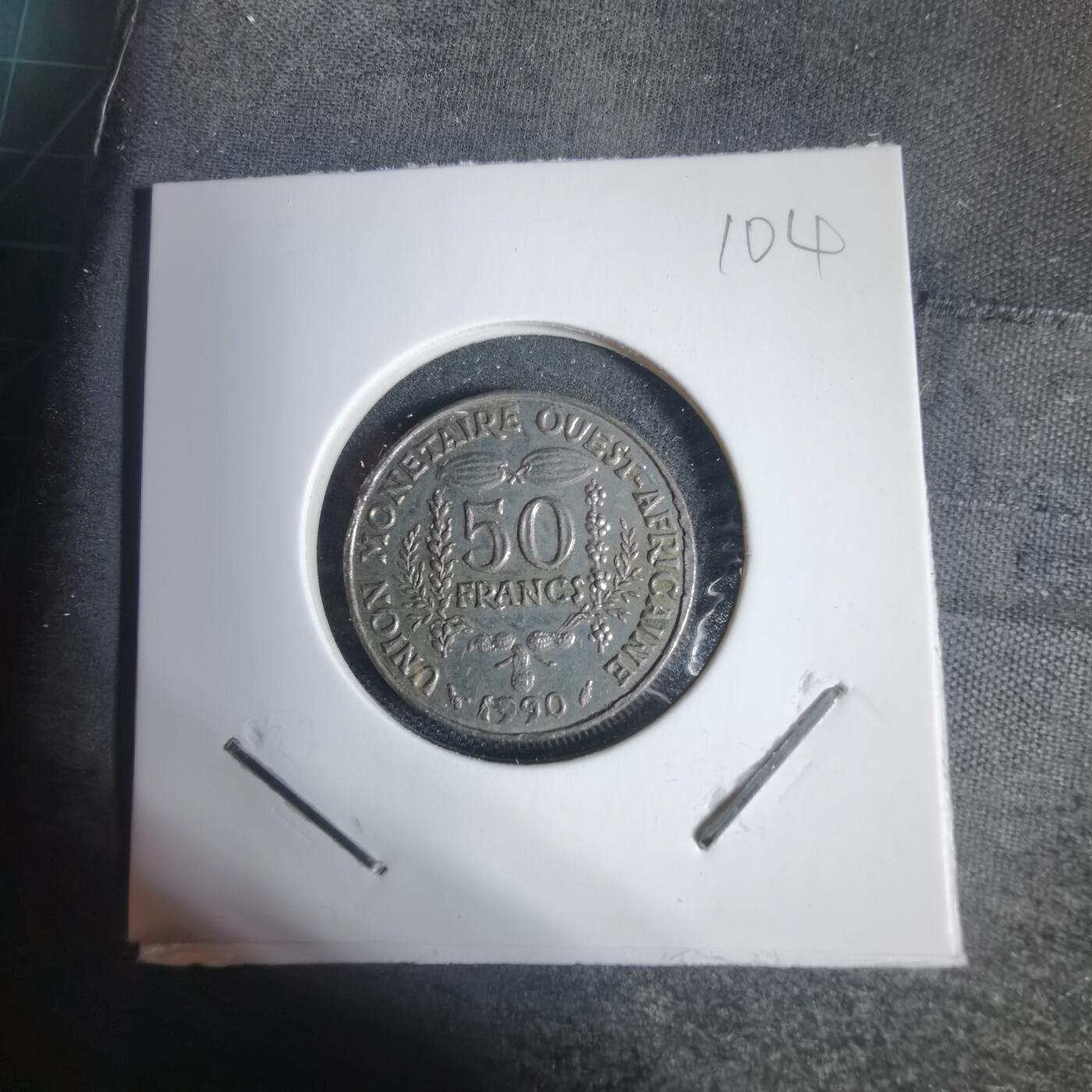 沼泽如烟--第937场 西非1990年50法郎