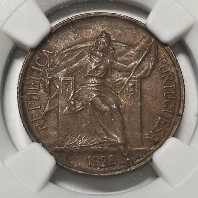 老蟹的宝藏🏴‍☠️ V - NGC MS62 葡萄牙1926年50分
