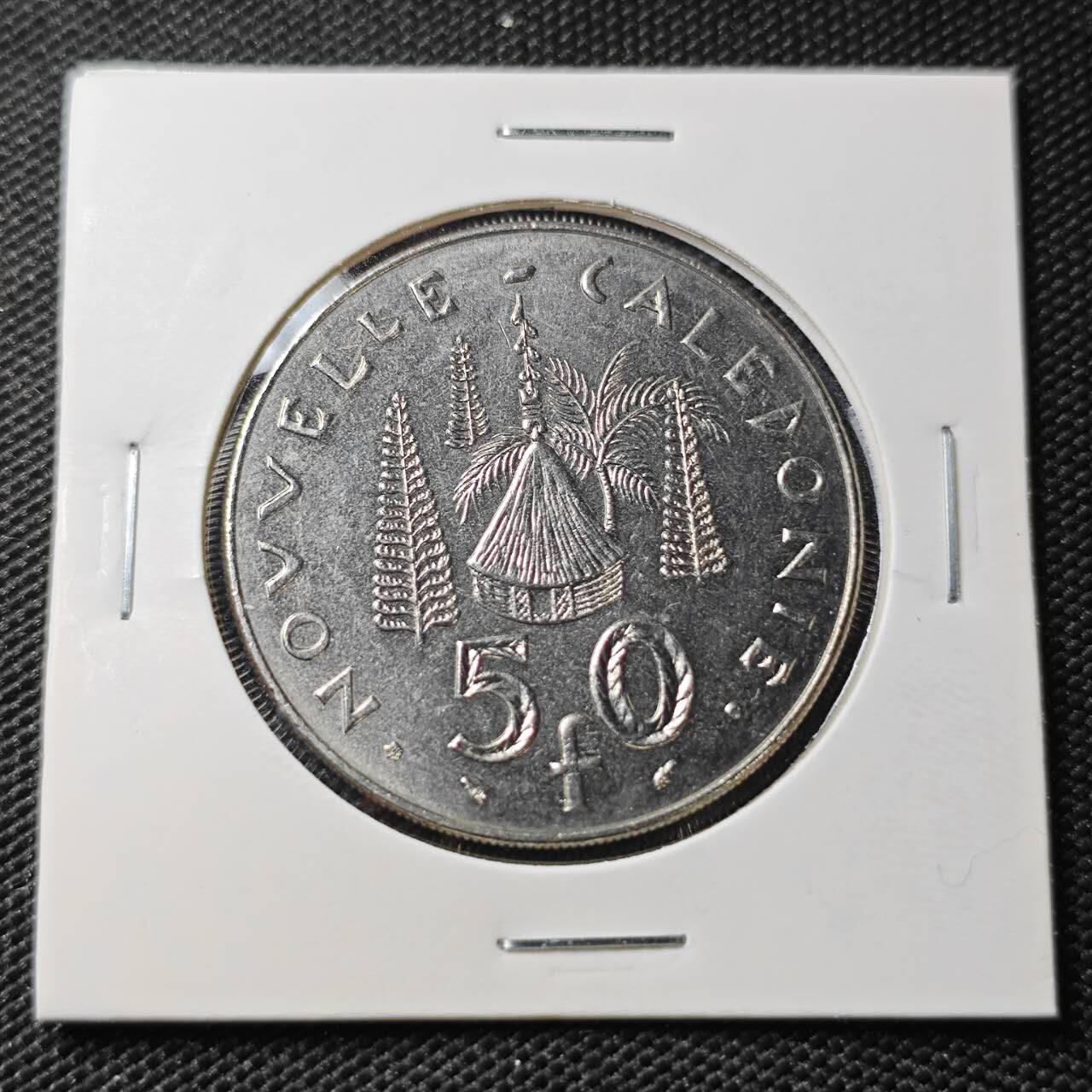 KK钱币收藏小铺 第382期  2月预留时间 周末发货  1983新喀里多尼亚50法郎