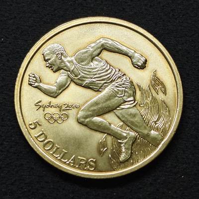 【全场包邮】纯粹捡漏拍486场（免费代拍第23场） - 澳大利亚2000年5元悉尼奥运会田径纪念币