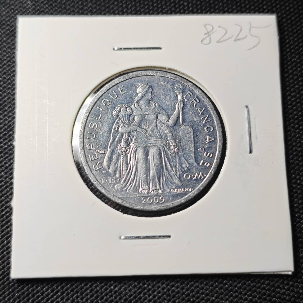 KK钱币收藏小铺 第382期  2月预留时间 周末发货 2009新喀里多尼亚2法郎