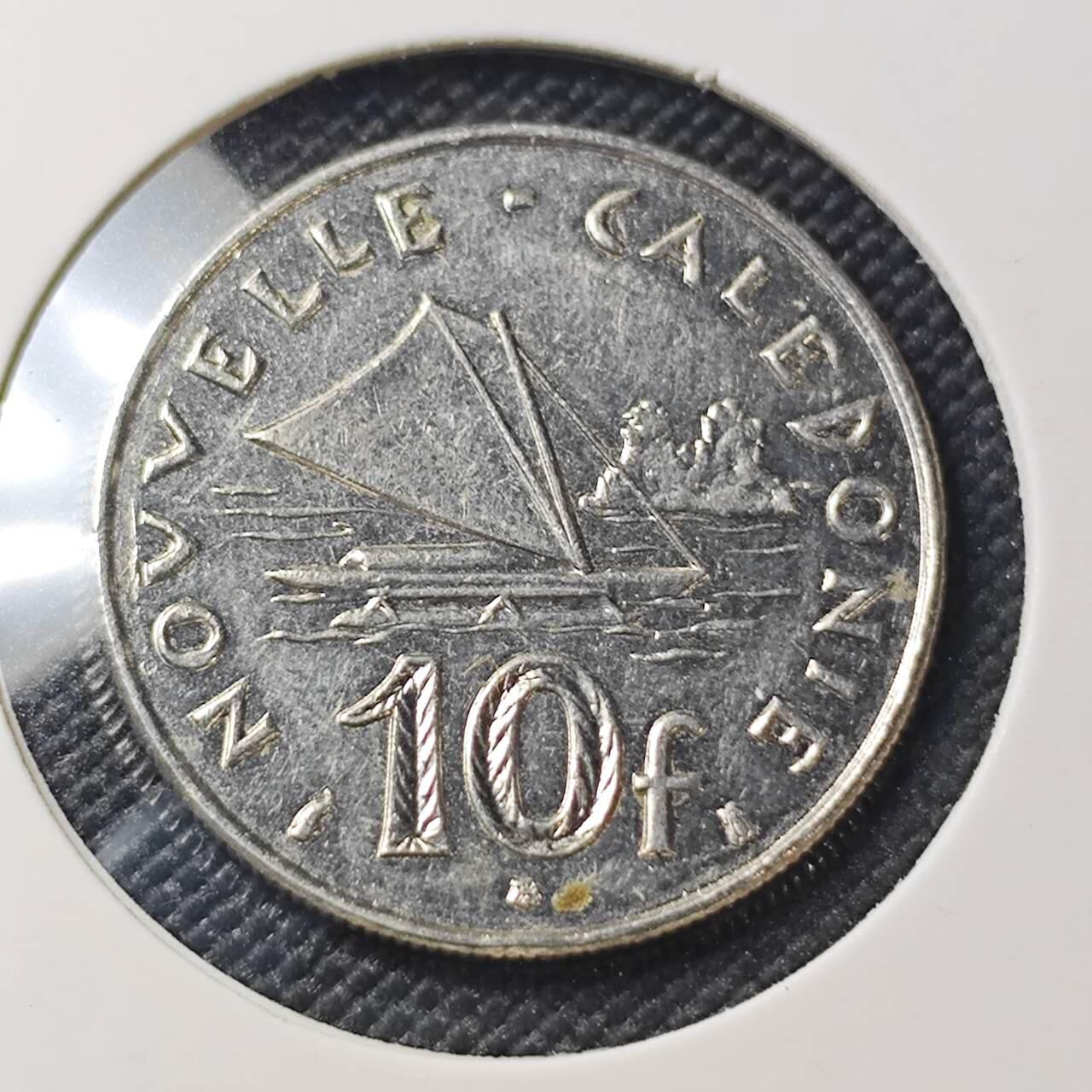 KK钱币收藏小铺 第382期  2月预留时间 周末发货 1998 新喀里多尼亚10法郎