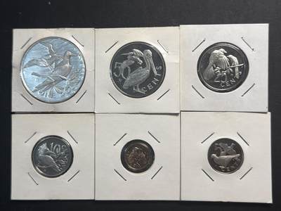 ❤️【币观天下】❤️ 第335期钱币拍卖- 2025.12.19周五晚上6点半场-长期征集拍品 - 维尔京群岛1976年精制套币6枚套含1银币