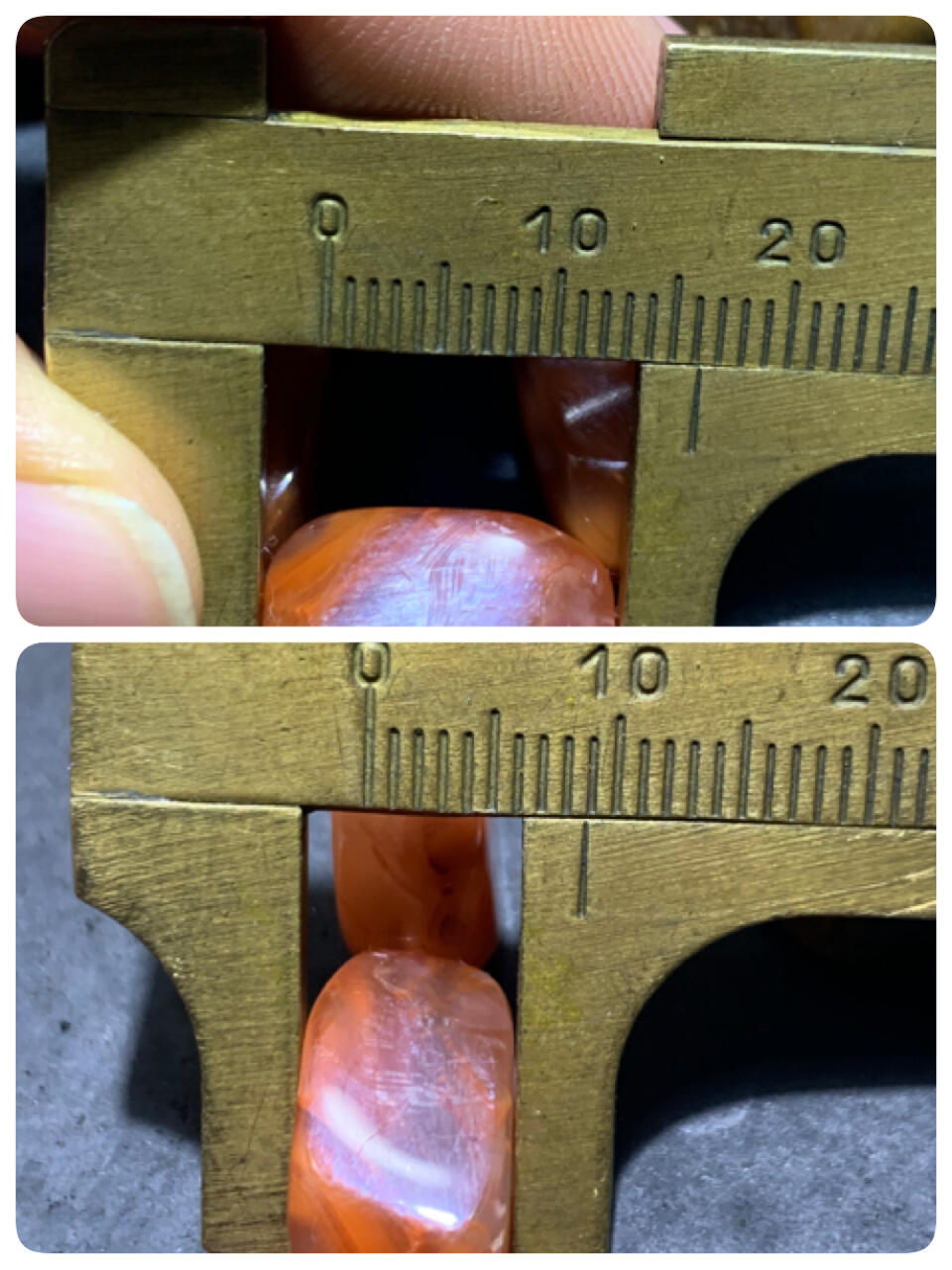 川料南红玛瑙荔枝冻飘柿子红随形四棱珠手串一条