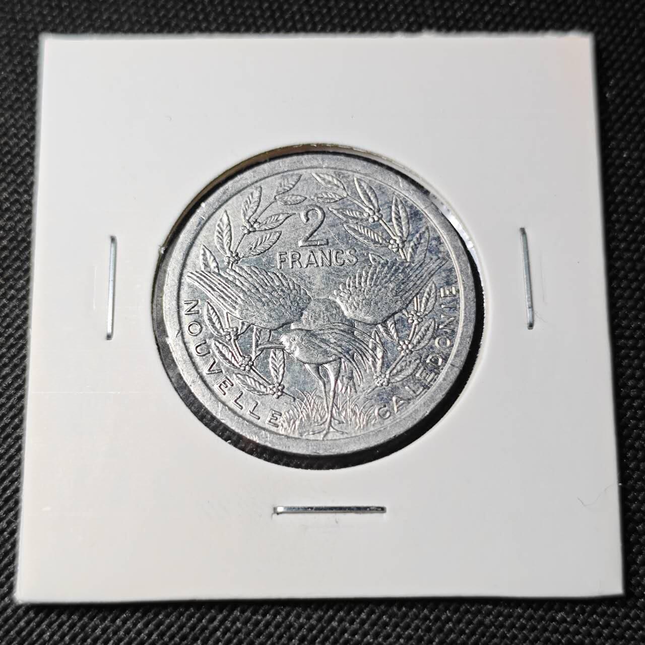 KK钱币收藏小铺 第382期  2月预留时间 周末发货  1991新喀里多尼亚2法郎