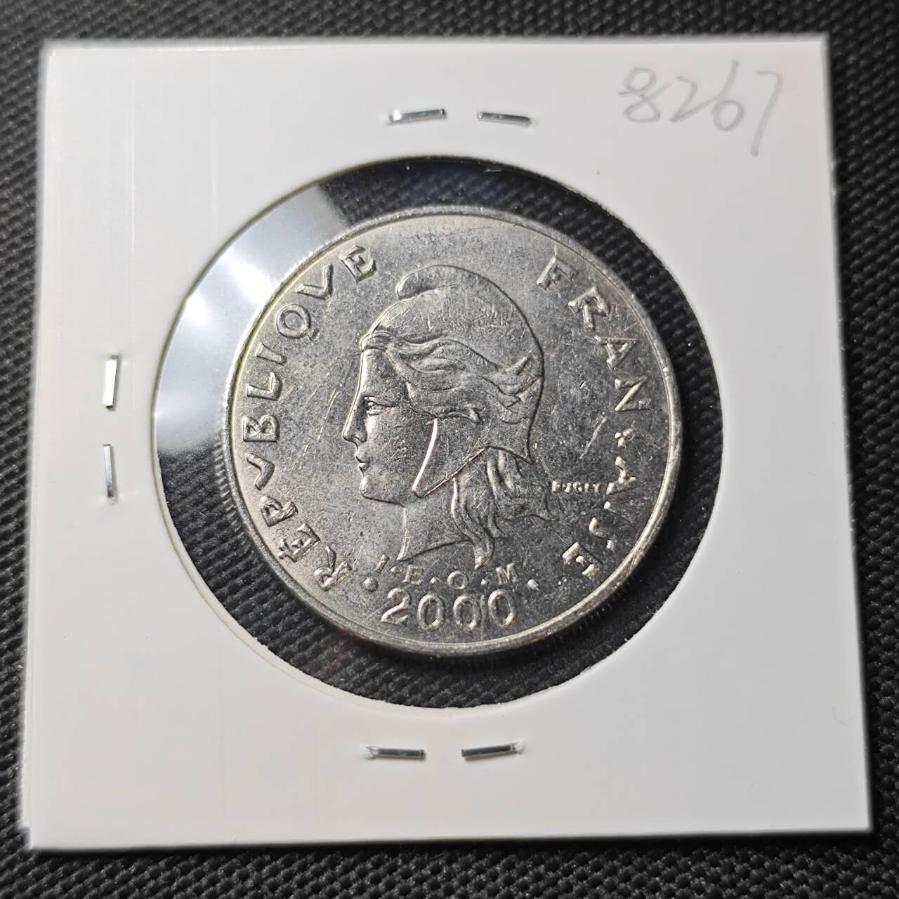 KK钱币收藏小铺 第382期  2月预留时间 周末发货 2000新喀里多尼亚20法郎