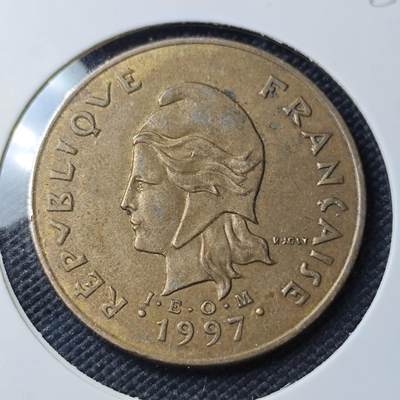 KK钱币收藏小铺 第382期  2月预留时间 周末发货 -   1997新喀里多尼亚100法郎