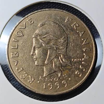 KK钱币收藏小铺 第382期  2月预留时间 周末发货 - 1999新喀里多尼亚100法郎