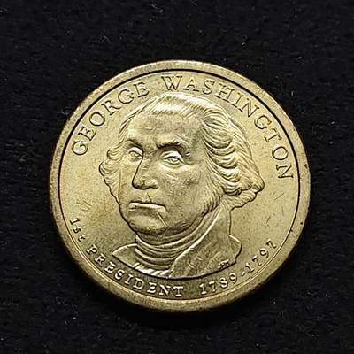【全场包邮】纯粹捡漏拍486场（免费代拍第23场） - 美国1元总统系列纪念币-首任总统乔治·华盛顿