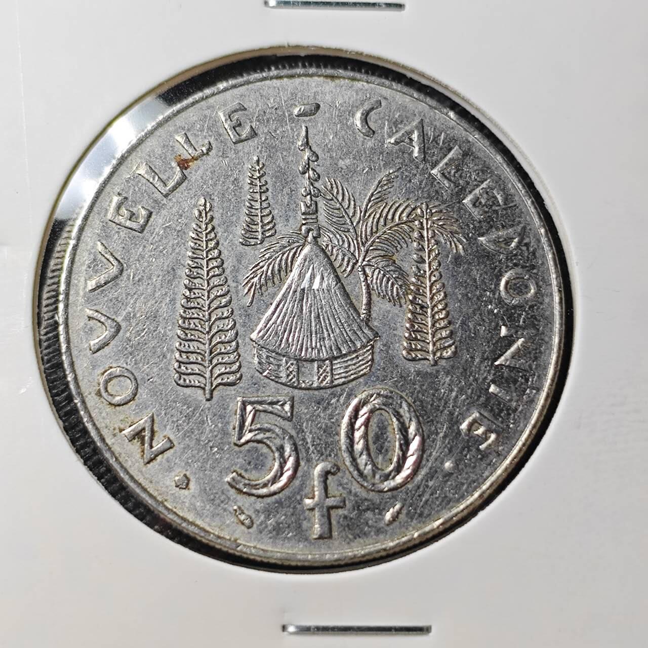 KK钱币收藏小铺 第382期  2月预留时间 周末发货 1992新喀里多尼亚50法郎