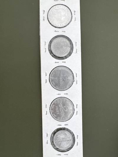 ❤️【币观天下】❤️ 第335期钱币拍卖- 2025.12.19周五晚上6点半场-长期征集拍品 - 魏玛共和国5枚铝币