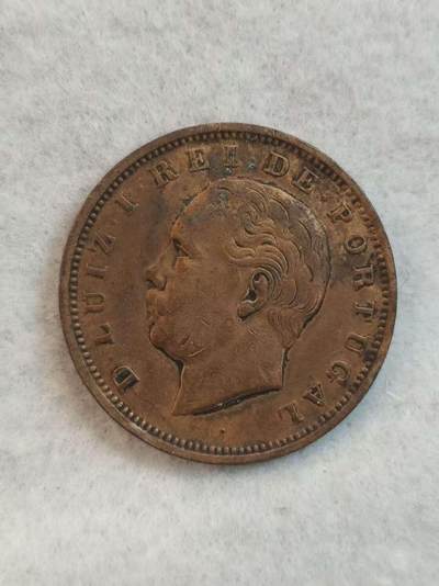 G&W世界散币，银币处理专场（第39场） - 葡萄牙1884年20瑞斯 铜币