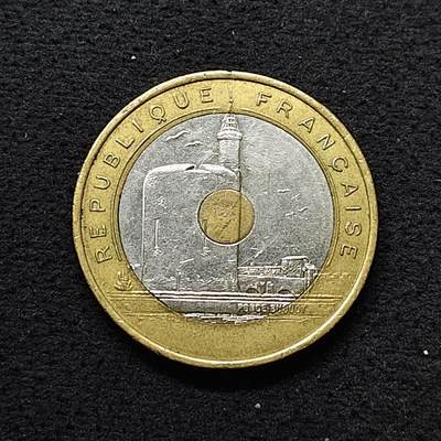 【全场包邮】纯粹捡漏拍486场（免费代拍第23场） - 法国1993年20法郎地中海运动会三色纪念币