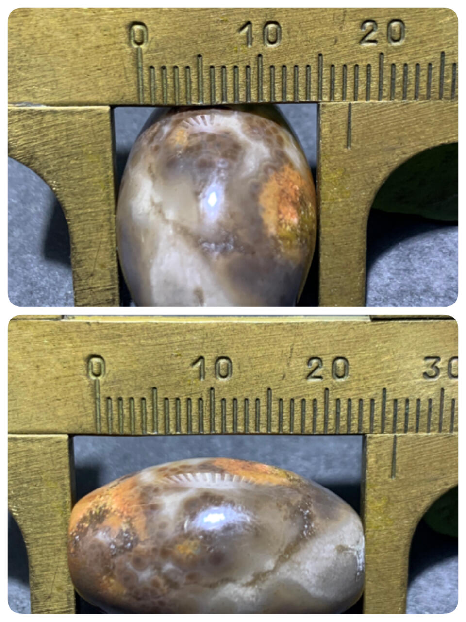 冰飘鱼籽纹战国红玛瑙随形桶珠一颗