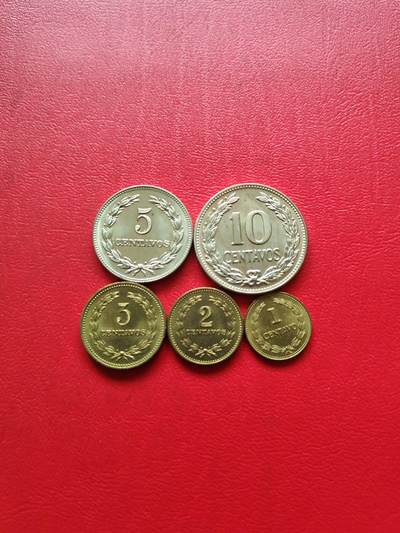 【云涧收藏】第八十四场 - 萨尔瓦多1974年/77/81年5枚套，BU