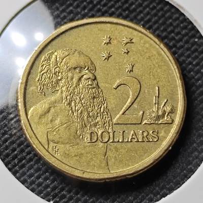 KK钱币收藏小铺 第382期  2月预留时间 周末发货 -  1989澳大利亚土著人2元