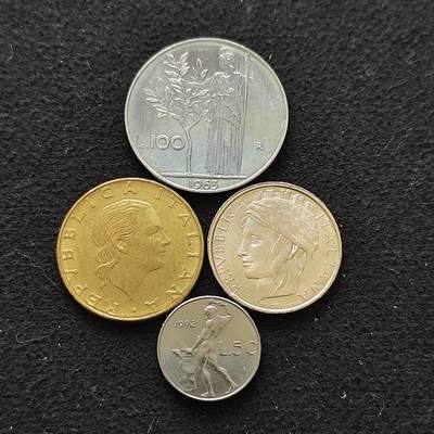 【全场包邮】纯粹捡漏拍486场（免费代拍第23场） - 意大利各年份散币4枚一组