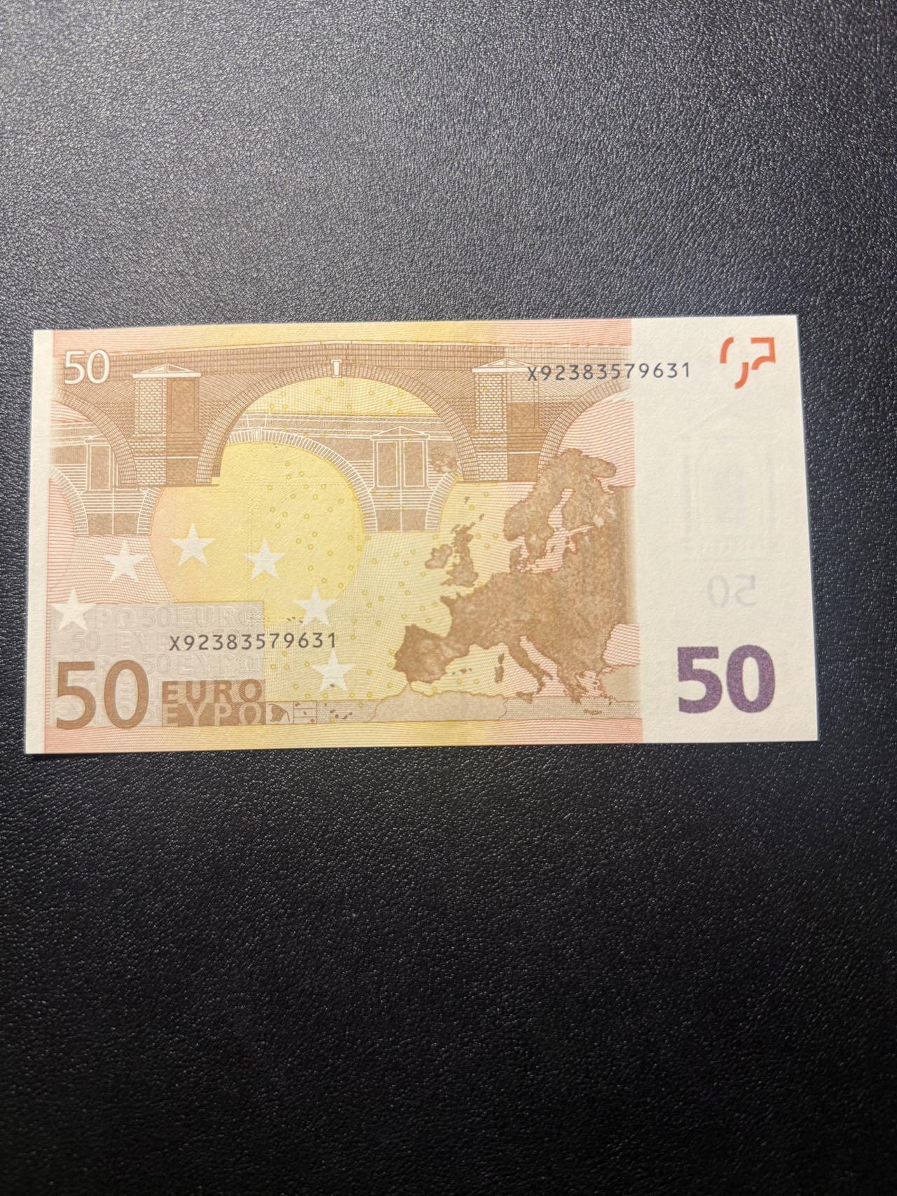 第14期 库存低价起拍 2002年 三签德国50欧 全新unc 尾631