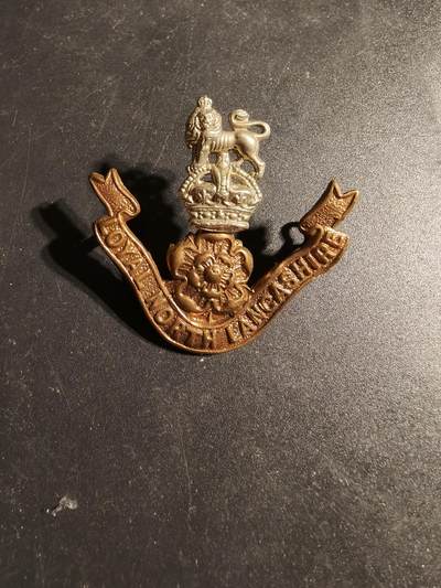 老王徽章第170期 - 英国忠诚北兰开夏郡步兵团帽徽     一战时期