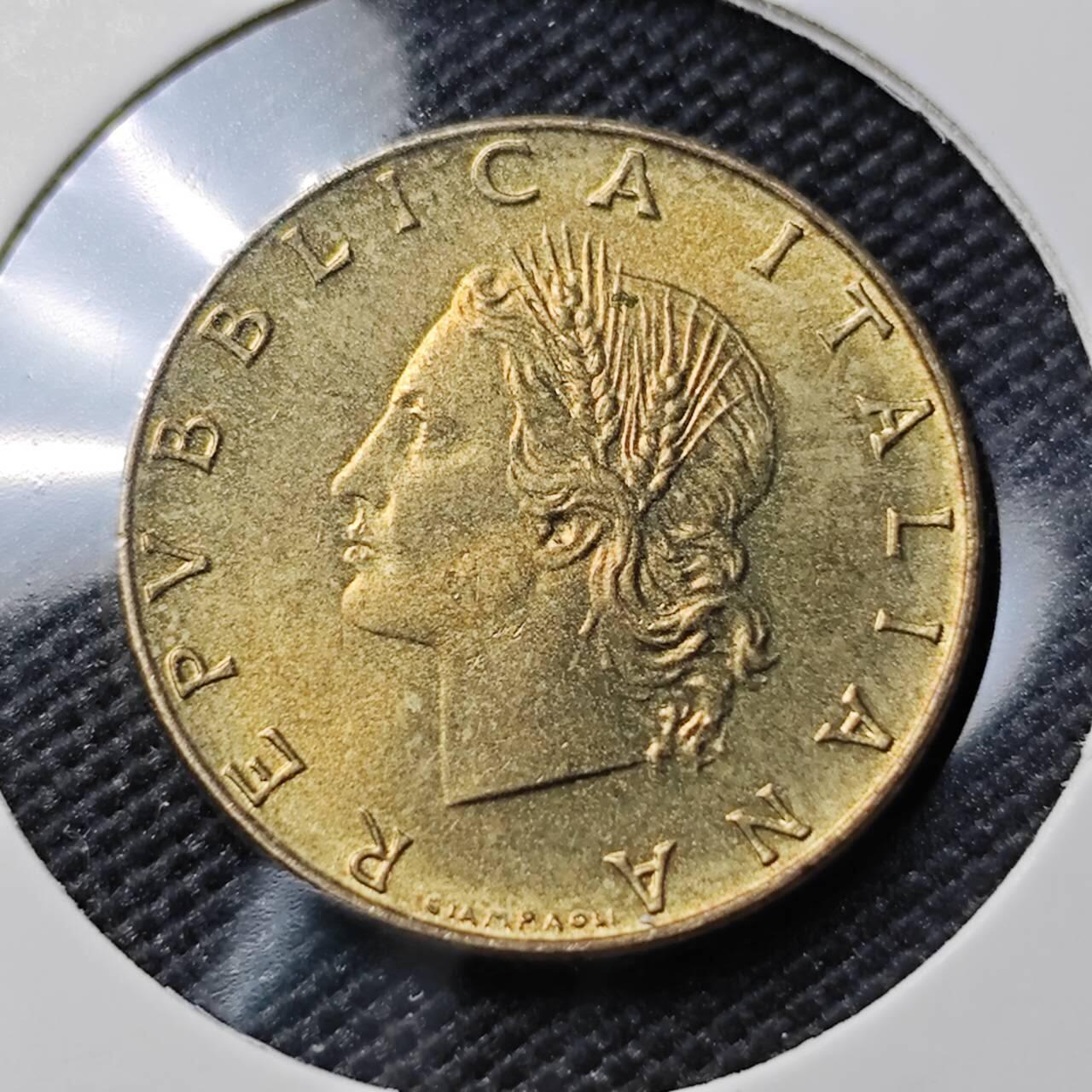 KK钱币收藏小铺 第382期  2月预留时间 周末发货 1976意大利20里拉 铜币