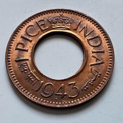 🌹外币初藏🌹🐯2025年第142场  每周二四六晚8️⃣点 接代拍 - 英属印度1943年一派沙 b