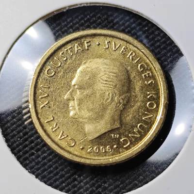 KK钱币收藏小铺 第382期  2月预留时间 周末发货 - 2006瑞典10克朗 好品