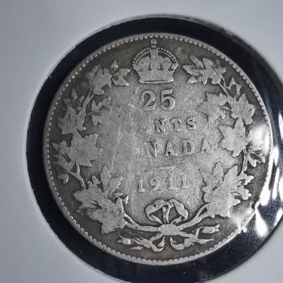 沼泽如烟--第939场 - 加拿大1911年25分银币