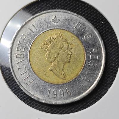 KK钱币收藏小铺 第382期  2月预留时间 周末发货 - 1996加拿大2元  