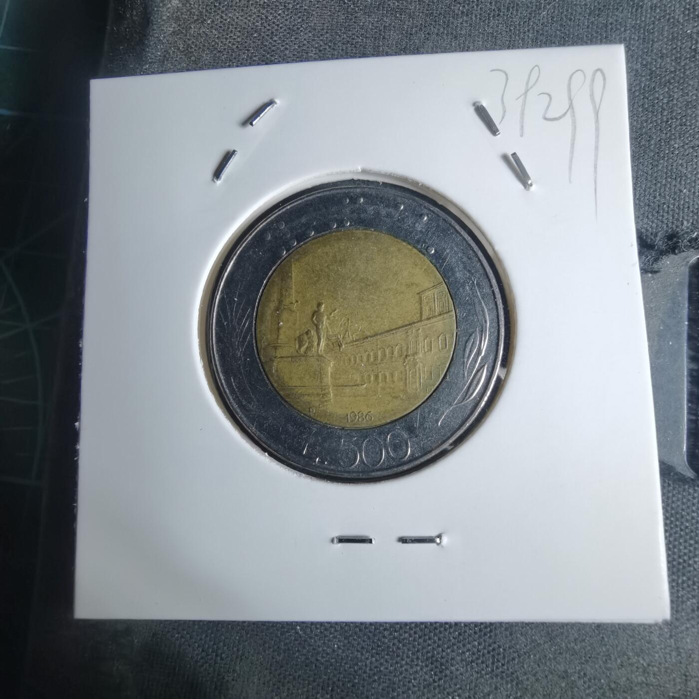 沼泽如烟--第939场 意大利1986年500里拉