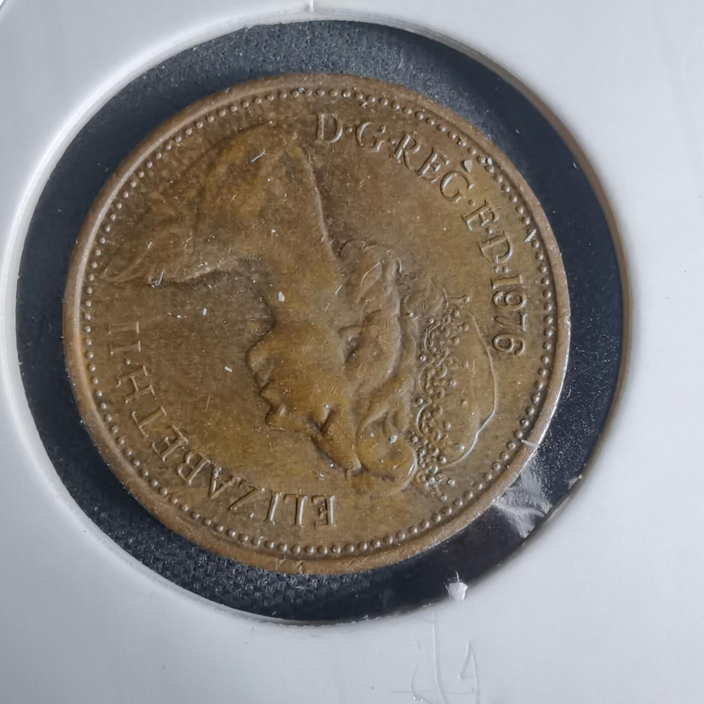 沼泽如烟--第939场 英国1976年1便士