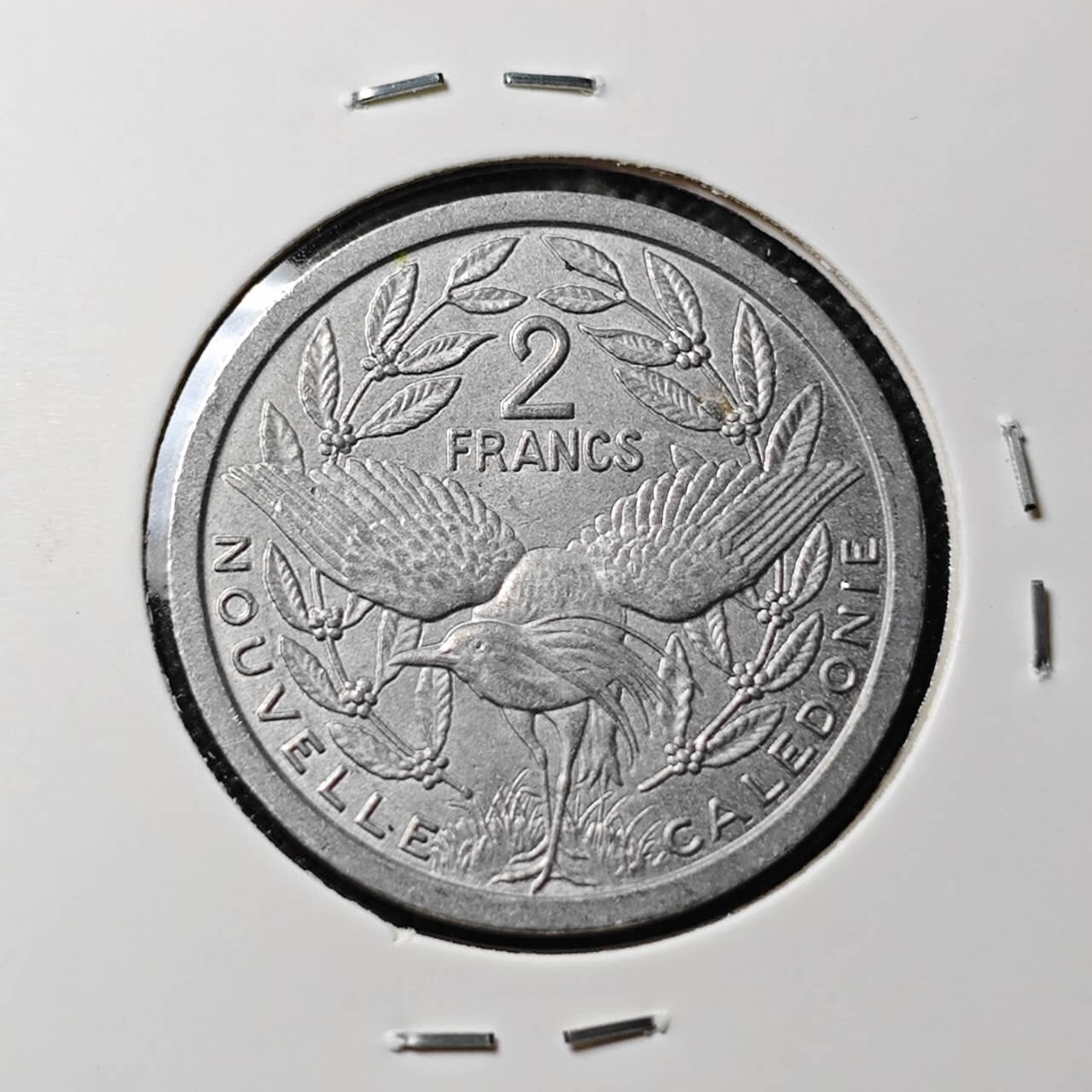 KK钱币收藏小铺 第382期  2月预留时间 周末发货 1982法属新喀里多尼亚2法郎 