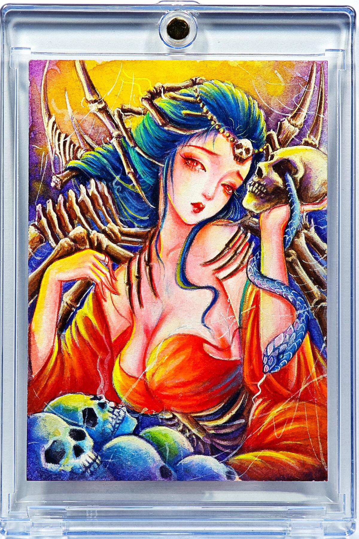 白泽拍卖卡牌手绘专场第30期（白金之夜 跨年大拍） 2025 太乙手绘卡 白骨夫人  太乙亲签 卡砖封装