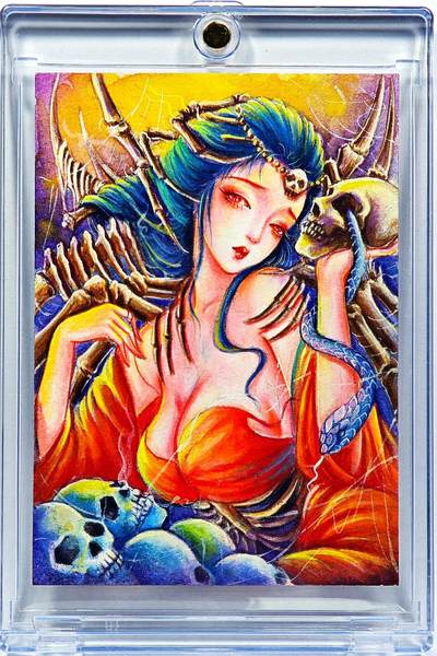 白泽拍卖卡牌手绘专场第30期（白金之夜 跨年大拍） - 2025 太乙手绘卡 白骨夫人  太乙亲签 卡砖封装