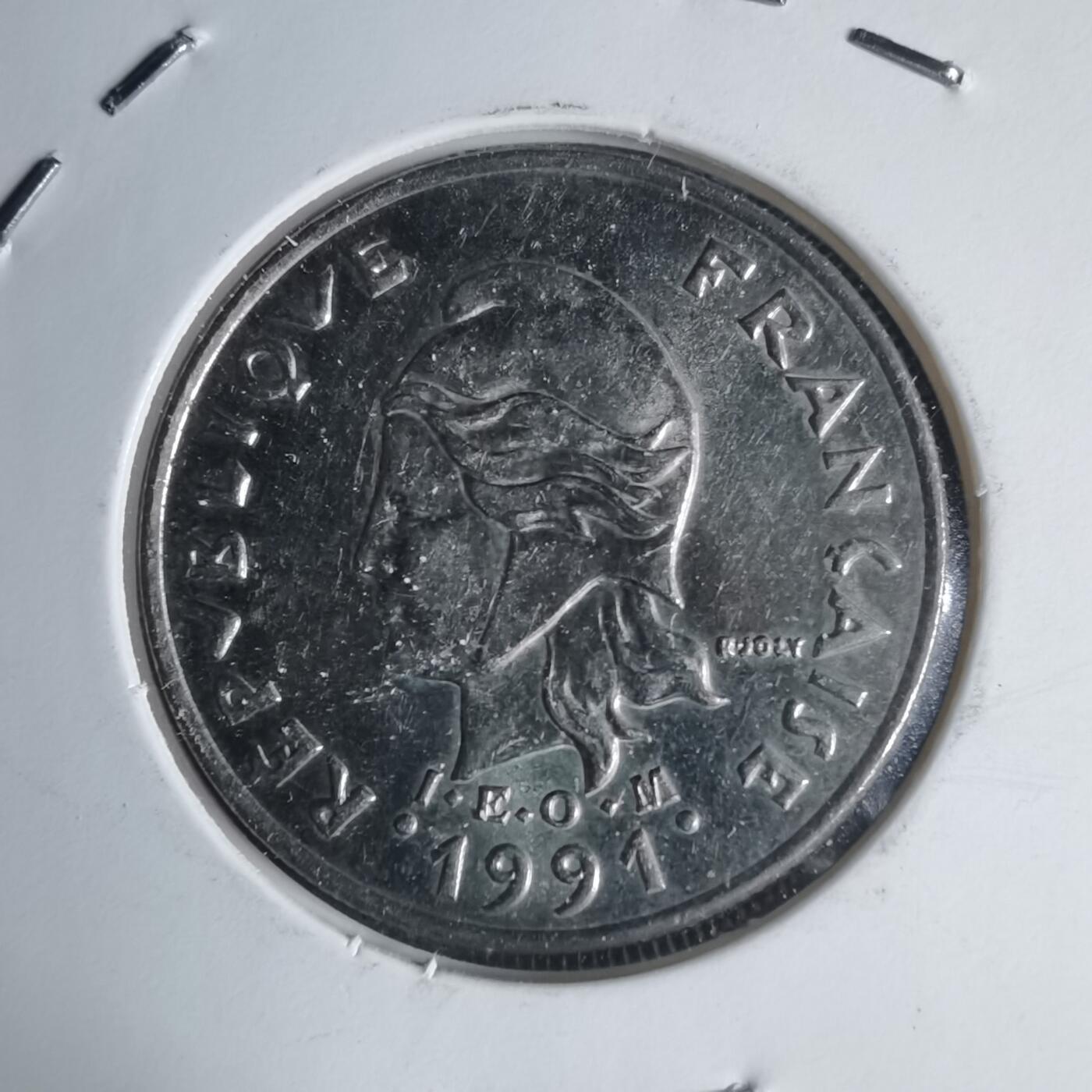 沼泽如烟--第939场 法属波利尼西亚1991年10法郎